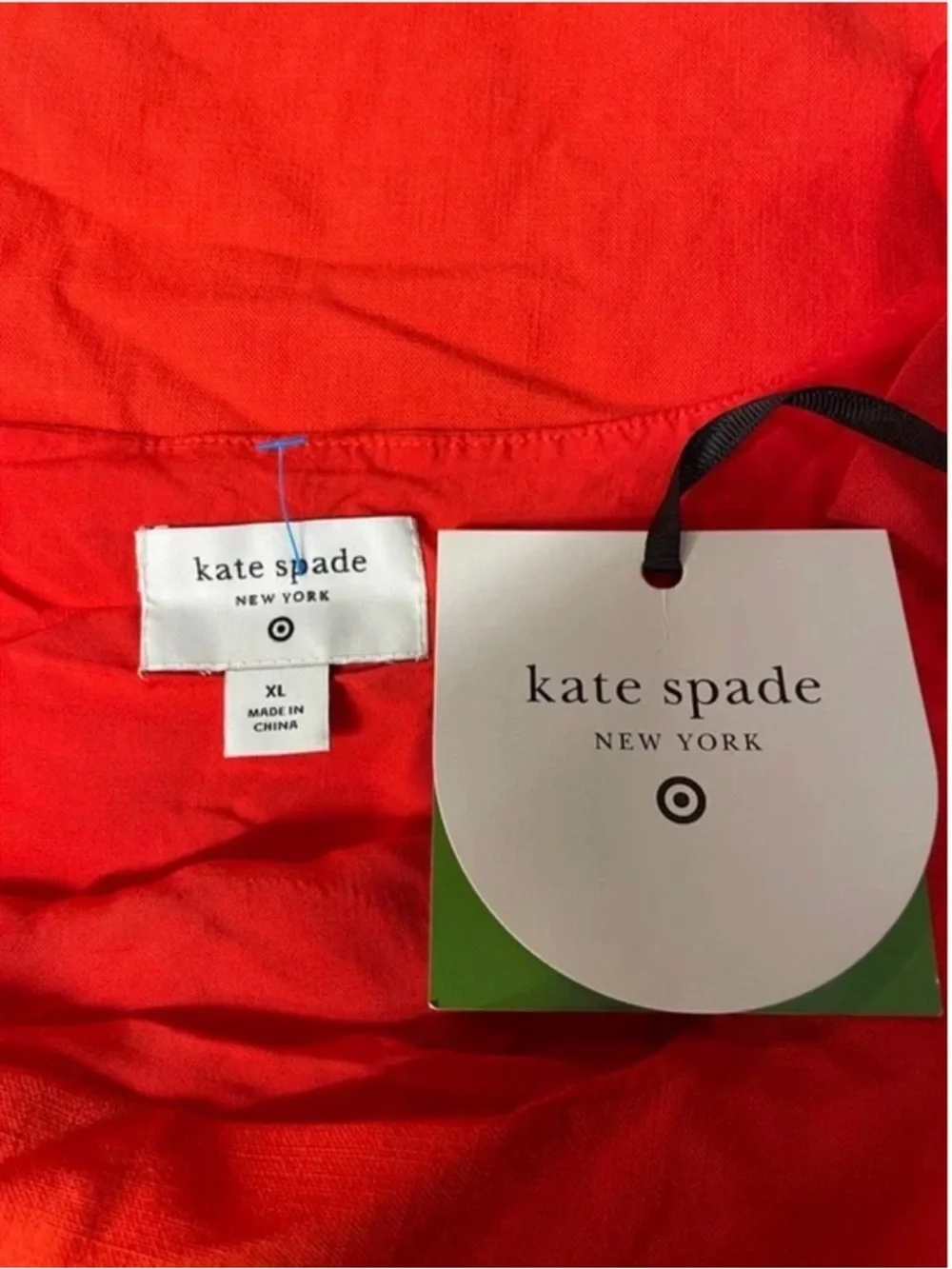 Kate Spade X Target Shift Scalloped Mini Sleeveless Dress Size XL Red | NWT
